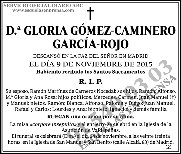 Gloria Gómez-Caminero García-Rojo